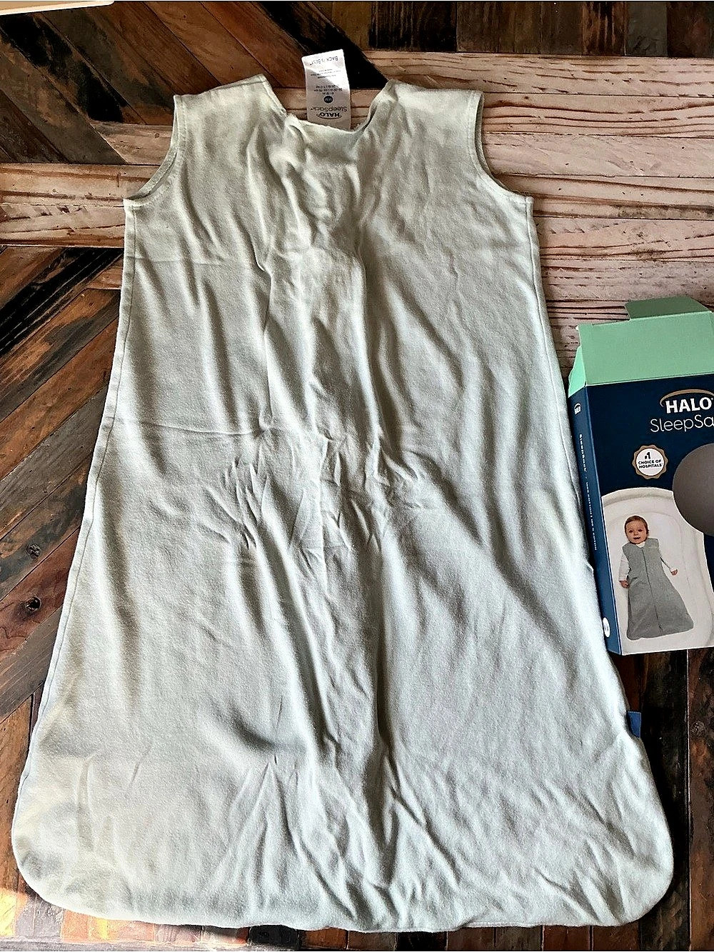 HALO SleepSack 100% Cotton Wearable Blanket Sage Baby Medium Sleep Sack